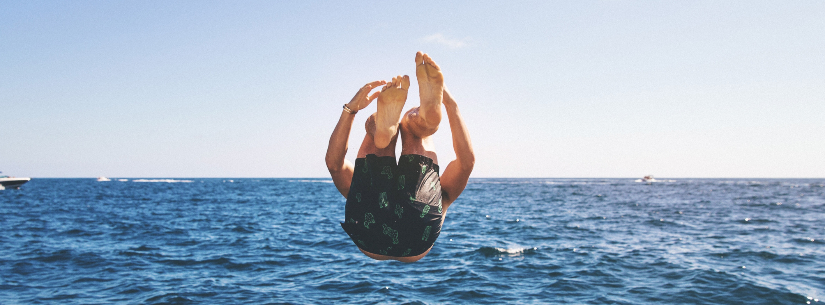 a man taking a plunge into the sea of apprenticeships