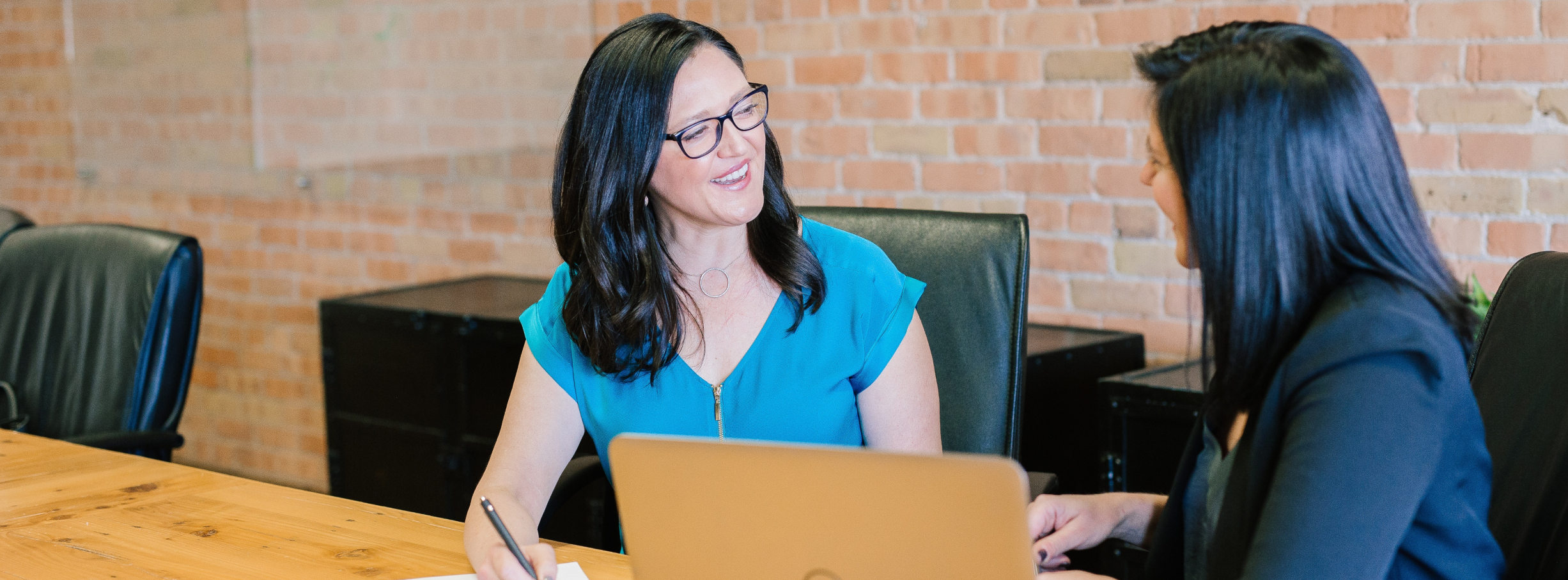 two women talking about apprenticeships